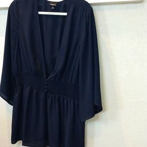 Torrid 2x open front top with center waist